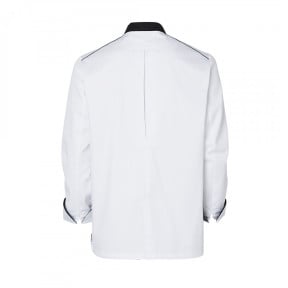 Veste de cuisine homme Néospirit Blanc et Noir - Molinel