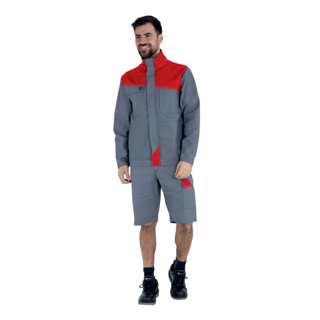 Werkjas Grenat Minéral grijs / Rood - Lafont