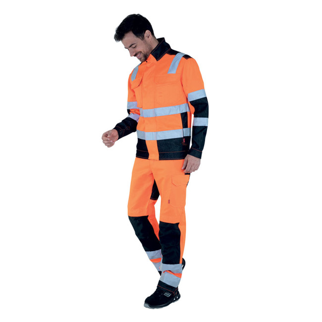 Werkblouson Lux HV Oranje / Zwart - Lafont
