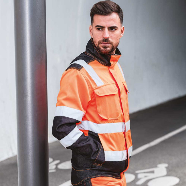 Blouson de travail Lux HV Orange / Noir - Lafont