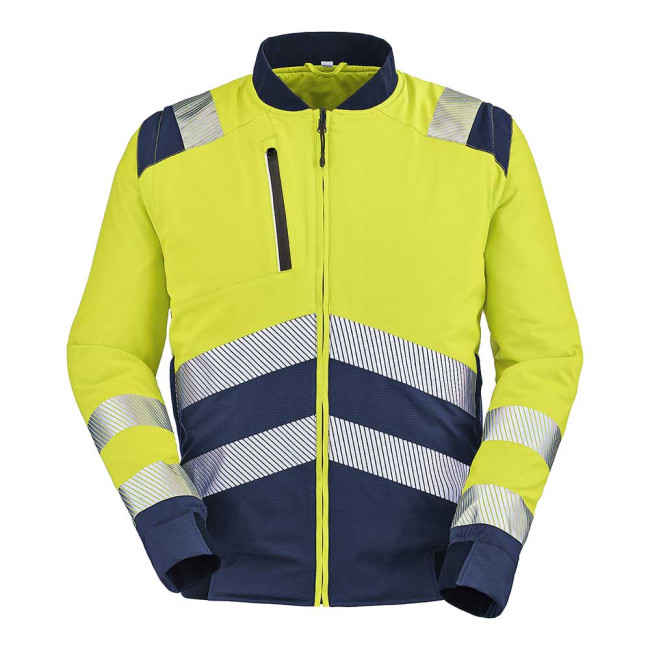 BLOUSON TEDDY ALPILLES JAUNE FLUO / NAVY - Lafont