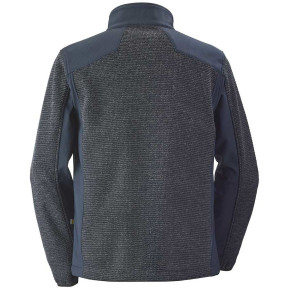 Pull zippé Champoleon bleu chiné et noir - Lafont