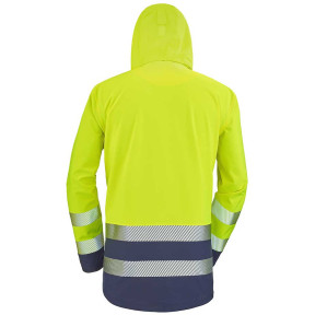 Parka coqué Erwin jaune fluo et marine - Lafont