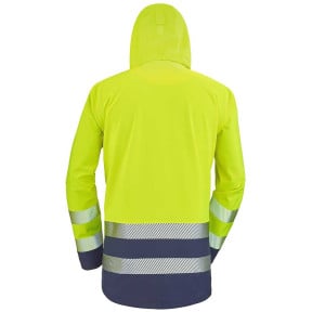 Parka coqué Erwin jaune fluo et marine - Lafont