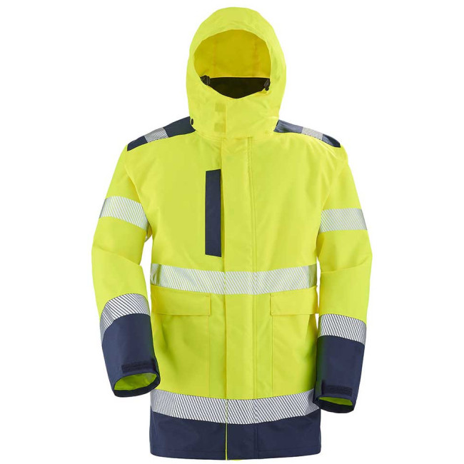 Parka 4 en 1 Matra jaune fluo et marine - Lafont