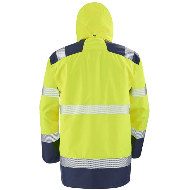 4-in-1 parka Matra fluorgeel en marineblauw - Lafont