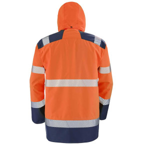 4-in-1 Parka Matra fluor oranje en marineblauw - Lafont