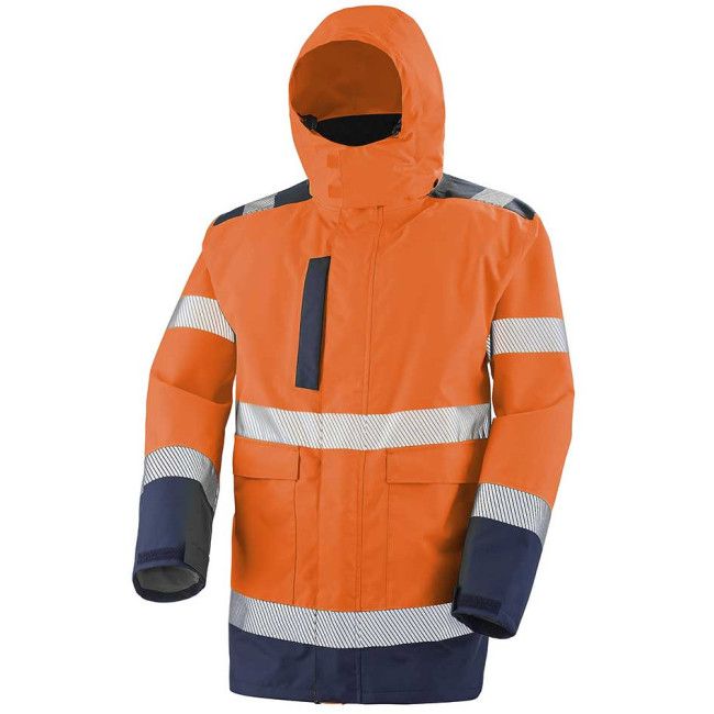 4-in-1-Parka Matra neonorange und marineblau - Lafont