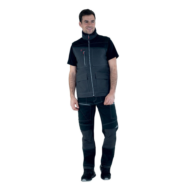 Bodywarmer de travail Hammer Charcoal / Noir - Lafont