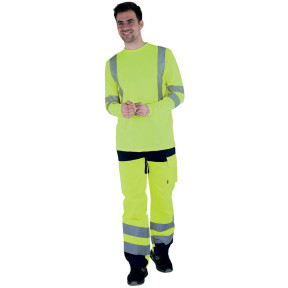 Pantalon haute visibilité Iris (EJ 82) jaune et marine - Lafont