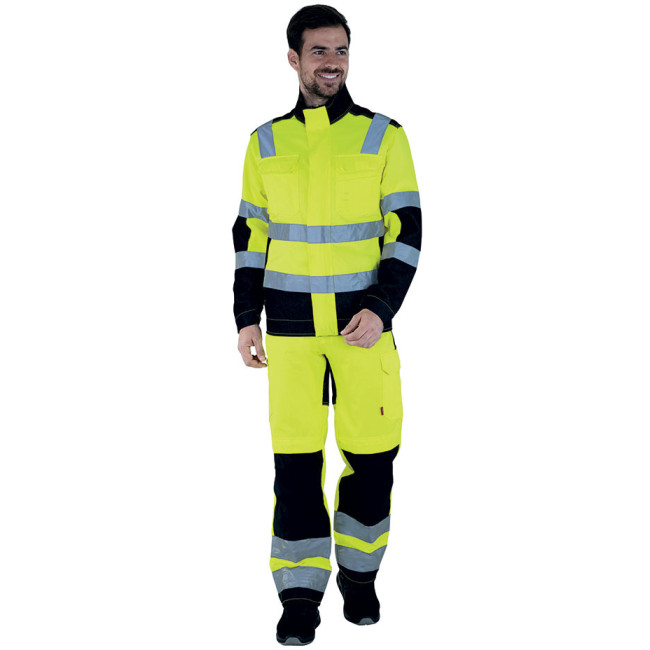 Pantalon haute visibilité homme Star jaune et noir - Lafont