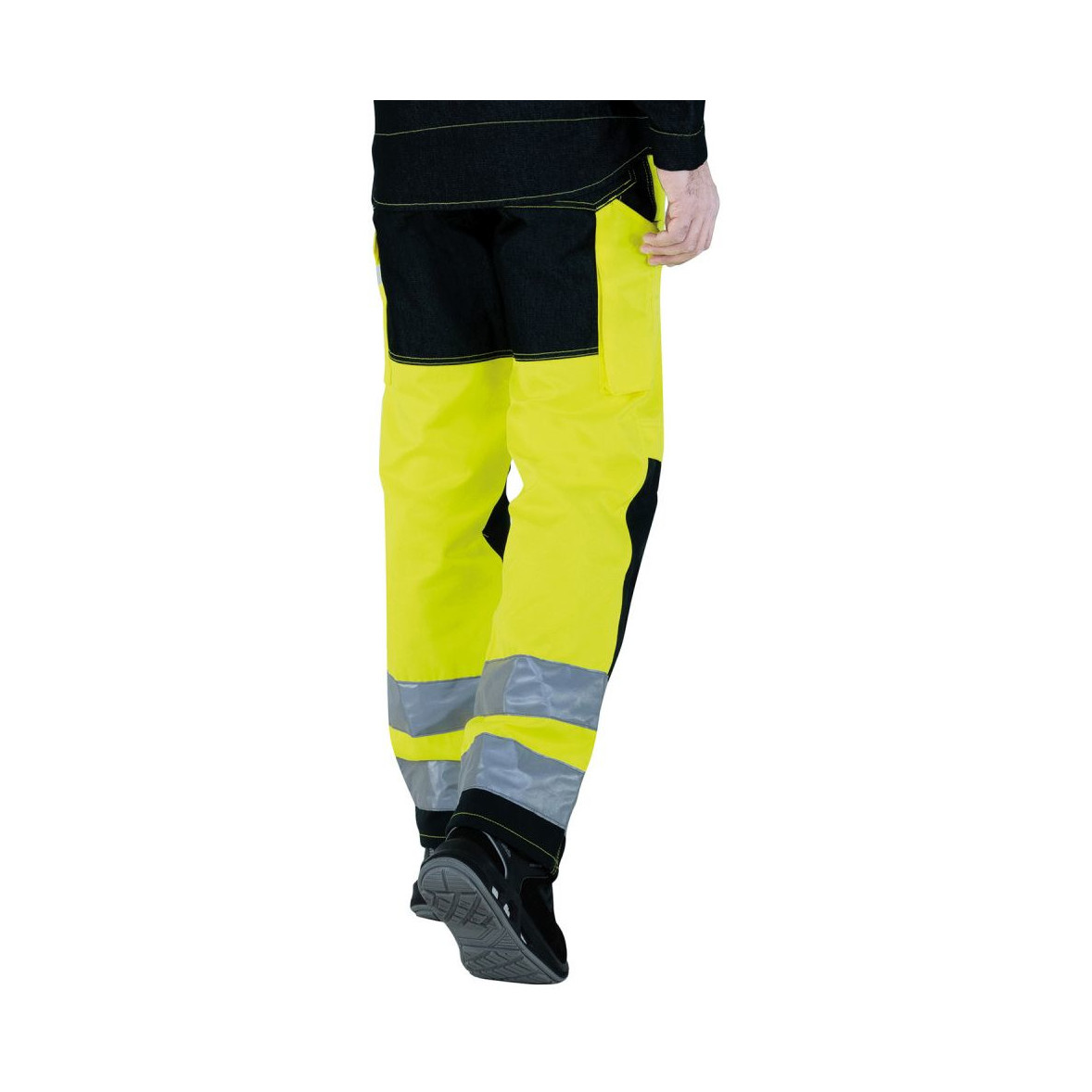 Pantalon Haute Visibilité Noir/jaune Fluorescent