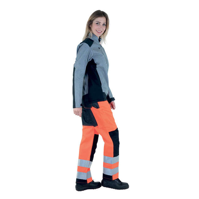 PANTALON FEMME TARA ORANGE HIVI / NOIR - Lafont