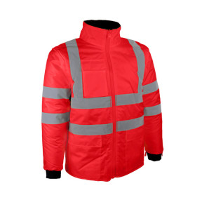 4-in-1 Warnschutz-Parka rot - Singer Safety