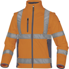 Softshell-Weste Hohe Sichtbarkeit Orange - Delta Plus