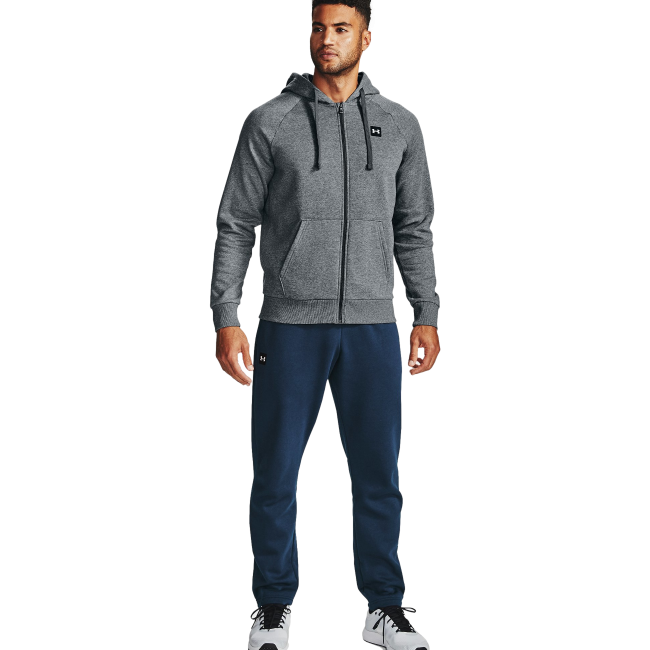 Bluza z kapturem Rival Fleece Full Zip Szara - Under Armour