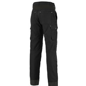 HERREN-HOSE MIT CARGOTASCHEN UND VERSTELLBAREM BUND ROTOR SCHWARZ - Lafont