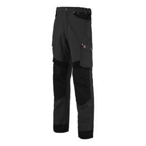 HERREN-HOSE MIT CARGOTASCHEN UND VERSTELLBAREM BUND ROTOR SCHWARZ - Lafont