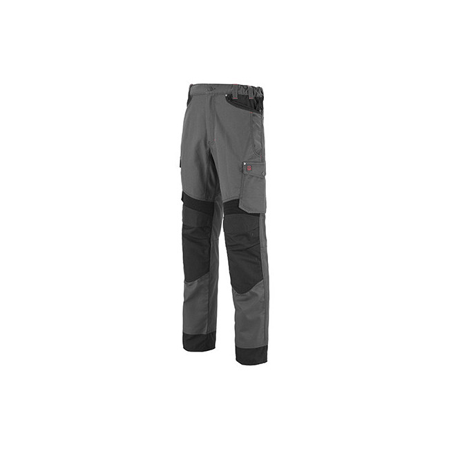 PANTALON H POCHES TAILLE VOLANTES ROTOR ACIER / NOIR - Lafont