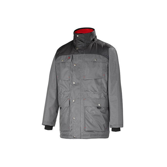 Parka Chuck stalowa i czarna - Lafont