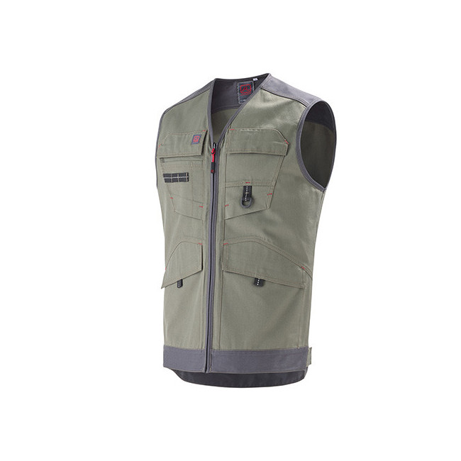 Gilet de travail Trowel Kaki / Charcoal - Lafont