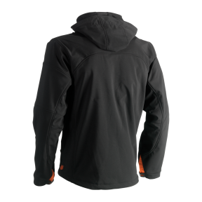 Schwarze Softshell-Jacke mit Kapuze POSEIDON - Herock