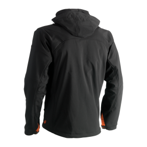 Czarna kurtka Softshell z kapturem POSEIDON - Herock