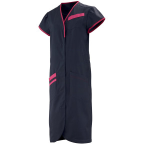 Korte mouwen blouse Daphnée grijs en roze - Lafont