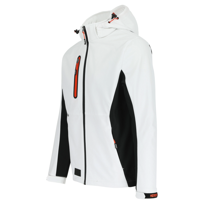 Softshell à capuche TRYSTAN Blanc - Herock