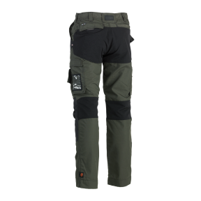 Pantalon de travail multipoches HECTOR Dark Kaki/Noir - Herock