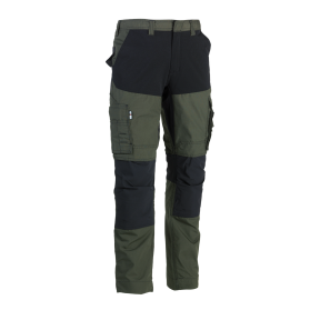 Spodnie robocze wielokieszeniowe HECTOR Dark Khaki/Czarne - Herock