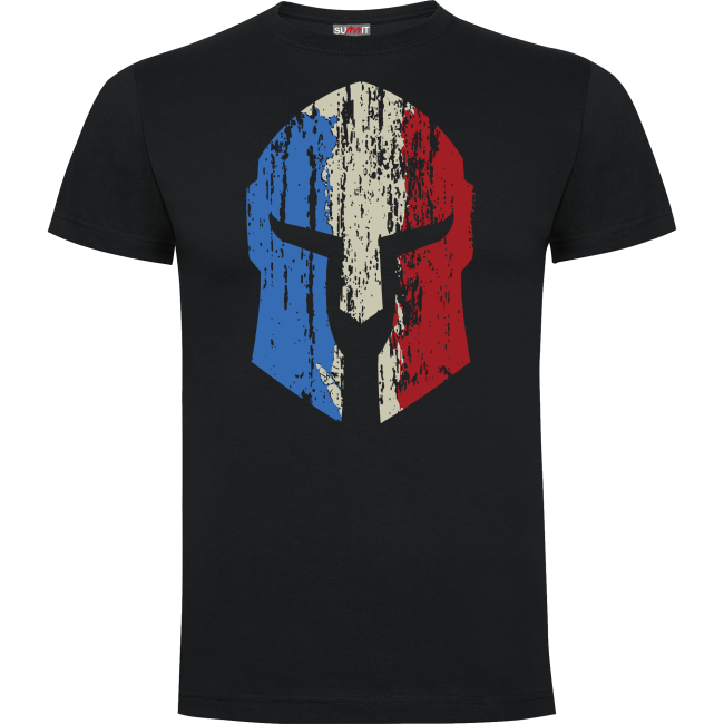 Schwarzes SPARTAN T-Shirt aus 100% Baumwolle - Army Design von Summit Outdoor