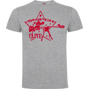 Sniper Elite T-Shirt in Grau meliert - Army Design von Summit Outdoor