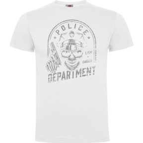 T-Shirt Police Department Weiß - Army Design von Summit Outdoor