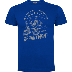 T-Shirt Police Department Königsblau - Army Design von Summit Outdoor