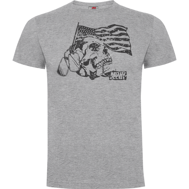 T-Shirt Death for Nation Grau meliert - Army Design von Summit Outdoor