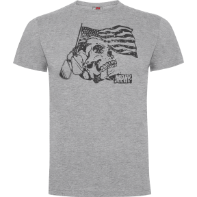 T-shirt Death for Nation Grijs Gemêleerd - Army Design by Summit Outdoor