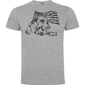 T-shirt Death for Nation Grijs Gemêleerd - Army Design by Summit Outdoor