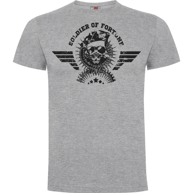 T-shirt Soldier of Fortune Grijs Gemêleerd - Army Design by Summit Outdoor