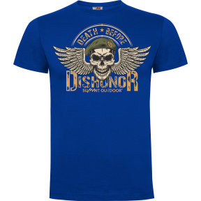 Royal Blue T-Shirt Dishonor - Army Design by Summit Outdoor