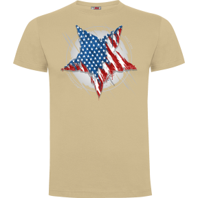 T-shirt Gwiazda US Piaskowy - Army Design by Summit Outdoor