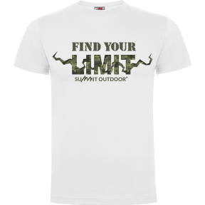 Weißes T-Shirt Find your Limit Camo - Army Design by Summit Outdoor
