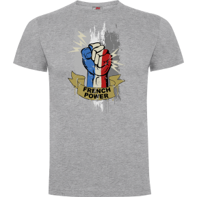 T-shirt French power Grijsgemêleerd - Army Design by Summit Outdoor