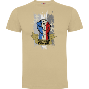 T-shirt Piaskowy French power - Army Design by Summit Outdoor