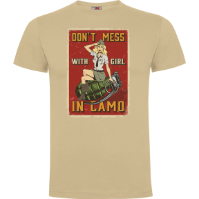 T-shirt Zand Don't Mess with girl - Army Design by Summit Outdoor