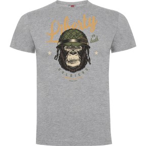 Tee-shirt Liberty or Death Gris Chiné - Army Design by Summit Outdoor
