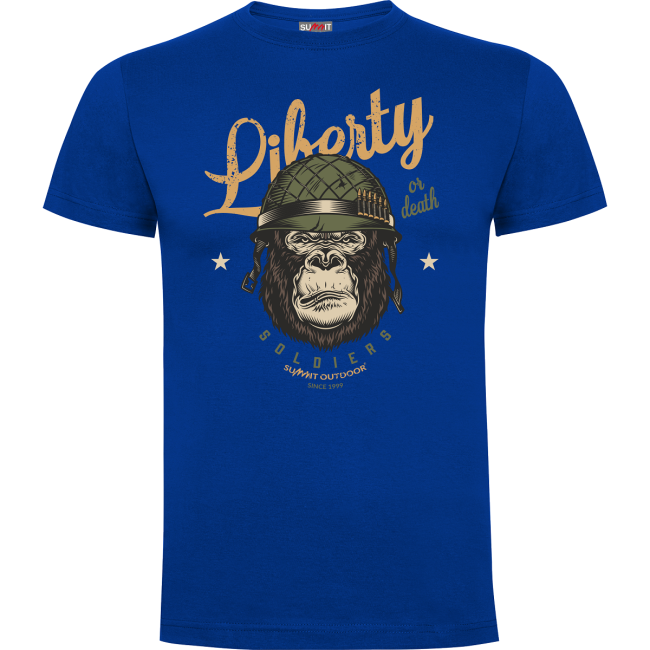 Tee-shirt Liberty or Death Bleu royal - Army Design by Summit Outdoor