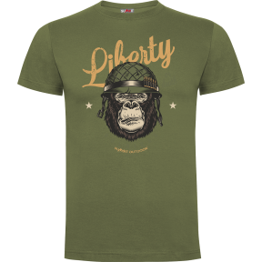 T-shirt Groen Liberty or Death - Army Design by Summit Outdoor