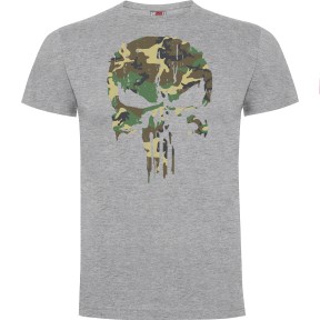 Tee-shirt Punisher woodland Gris Chiné - Army Design by Summit Outdoor