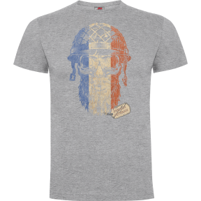 T-shirt French Veteran Grijs Gemêleerd - Army Design by Summit Outdoor